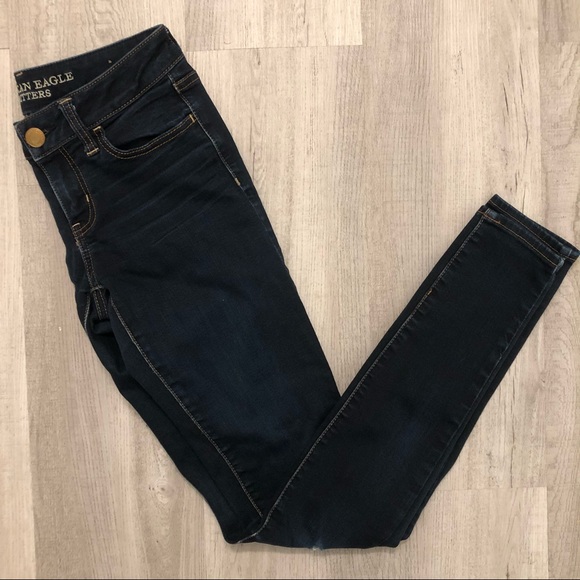 American Eagle Outfitters Denim - American Eagle Long super stretch dark wash Jegging 4